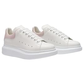 Alexander Mcqueen-Sneakers Oversize - Alexander Mcqueen - Bianco/Patchouli - Pelle-Bianco