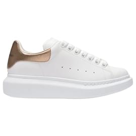 Alexander Mcqueen-Oversized Sneakers - Alexander Mcqueen - White/Pink Gold - Leather-White
