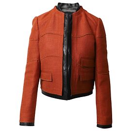 Proenza Schouler Tweed Jacket in Orange Canvas Orange