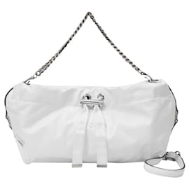 Alexander Mcqueen-Mini Bundle Bag in White Leather-White