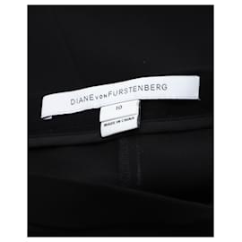 Diane Von Furstenberg-Diane Von Furstenberg Crepe Trousers in Black Triacetate-Black