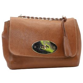 Bolsa de ombro com aba pequena Mulberry Lily em couro vegetal marrom Marrom