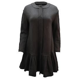 Diane Von Furstenberg-Vestido abrigo Diane Von Furstenberg Ballencya de lana negra-Negro