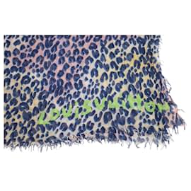 Louis Vuitton-Louis Vuitton Leopard Stole in Multicolor Cashmere-Multiple colors