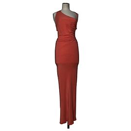 Ermanno Scervino vestito lungo rosa con spalle scoperte e schiena scoperta Rosa