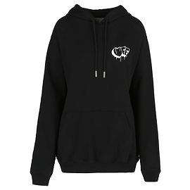 Off White Moletom de Algodão com Estampa Graffiti Preto