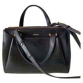 Lancel LISON borsa coccodrillo nera XS Nero
