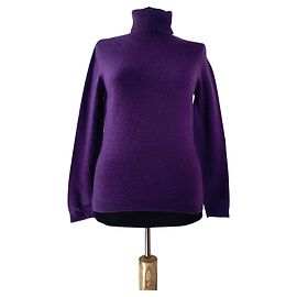 Autre Marque Polo de cachemira morado Bluhmod Púrpura Morado oscuro