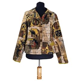 Blazer Elisa Cavaletti de algodão e elastano Multicor