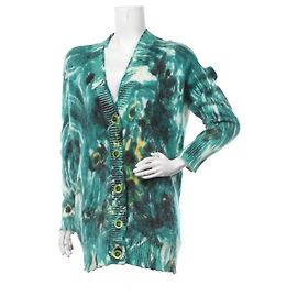 Prada Strickjacke Wolle Mohair Mehrfarbig 40 Mehrfarben