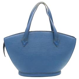 Louis Vuitton-LOUIS VUITTON Epi Saint Jacques Hand Bag Blue M52265 LV Auth 28251-Blue