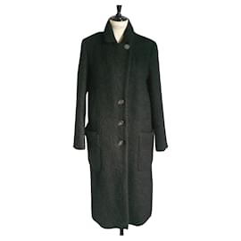 Autre Marque-MOMONI Long black coat Alpaca T40 IT-Black