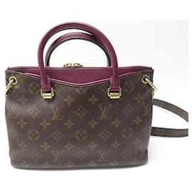 Louis Vuitton-BOLSO DE MANO LOUIS VUITTON PALLAS BB DE LONA MONOGRAMA BOLSO DE MANO BANDOULIERE-Castaño