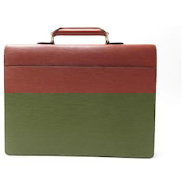 Louis Vuitton-LOUIS VUITTON AMBASSADOR BRIEFCASE BRIEFCASE IN EPI LEATHER CAMEL BRIEFCASE-Caramel