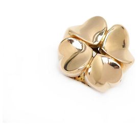 Pasquale Bruni PASQUALE BURNISHED FOUR LOVE SIZE RING 51 Rose gold 18K + GOLD RING BOX Golden