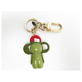 Louis Vuitton-LOUIS VUITTON VIVIENNE M KEY RING63077 WOOD BAG JEWEL + KEY RING BOX-Red