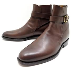 Church's-SHOES BOOTS CHURCH S MERTHYR JODHPUR 6.5F 40.5 BROWN LEATHER BOOTS-Brown