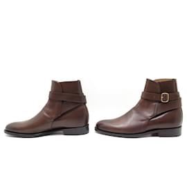 Church's-SHOES BOOTS CHURCH S MERTHYR JODHPUR 6.5F 40.5 BROWN LEATHER BOOTS-Brown