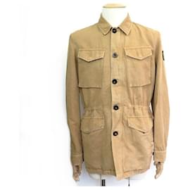 BLOUSON BELSTAFF WEYMOUTH 71050513 48 M VESTE EN TOILE DENIM CAMEL JACKET Camel