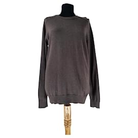 Filippa K Pullover Grün Baumwolle Wolle Grün