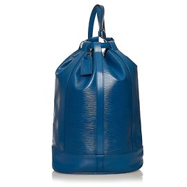 Louis Vuitton Blue Epi Randonnee GM Blau