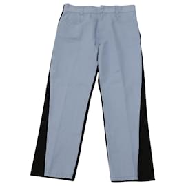 Haider Ackermann-Haider Ackermann Azure Panel Cropped Trousers in Multicolor Wool-Multiple colors