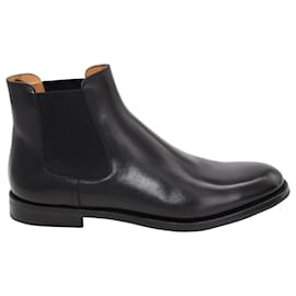 Church's-Church's Chelsea Ankle Boots in Black calf leather  Leather-Black