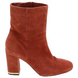 Botines Michael Kors en Ante Naranja Naranja