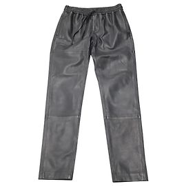 Zadig & Voltaire Parone Leather Deluxe Hose aus schwarzem Leder Schwarz