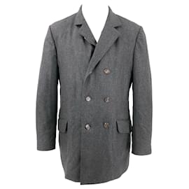 Brunello Cucinelli-Brunello Cucinelli coat in grey cashmere-Grey