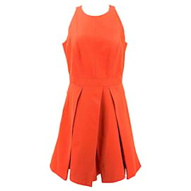 Alexander Mcqueen-Alexander McQueen dress in orange cotton blend-Orange