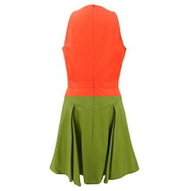 Alexander Mcqueen-Alexander McQueen dress in orange cotton blend-Orange