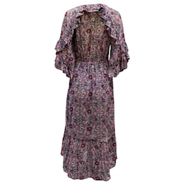 Autre Marque-Figue Printed Boho Dress in Multicolor Viscose-Other,Python print