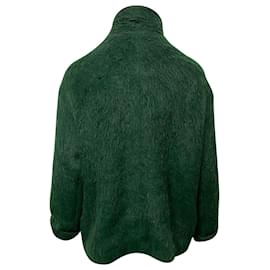 Marni-Veste Marni avec poches à rabat en laine verte-Vert