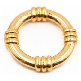 Hermès-Hermès scarf ring in goldtone-Golden,Metallic
