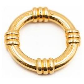 Hermès-Hermès scarf ring in goldtone-Golden,Metallic