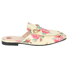 Gucci-Princetown Floral Leather Slippers-Multiple colors