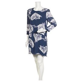 Robe Ganni bleue en viscose Bleu