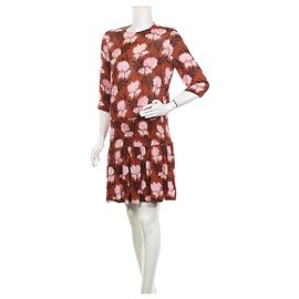 Robe Ganni orange en viscose Orange