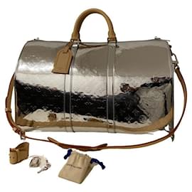 Louis Vuitton-keepall 50 Mirror-Silvery