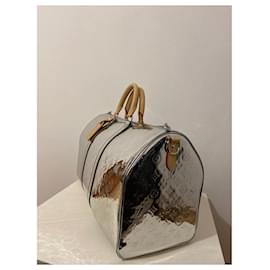 Louis Vuitton-keepall 50 Mirror-Silvery