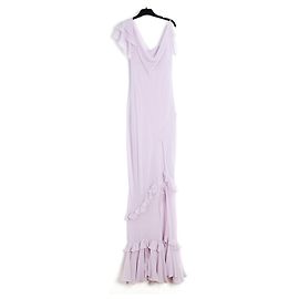 John Galliano LILA SEIDE RÜSCHEN IN38/40 Lila