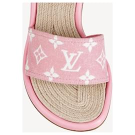 Louis Vuitton Brown Monogram Cottage Mule Sandals Leather ref.938368 - Joli  Closet