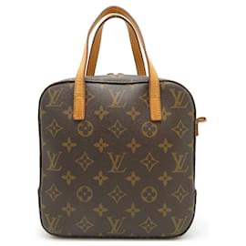 Louis Vuitton-LOUIS VUITTON Monogram Canvas Spontini Bag w/o Strap-Brown