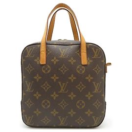 Bolsa Spontini de lona monograma LOUIS VUITTON sem alça Marrom
