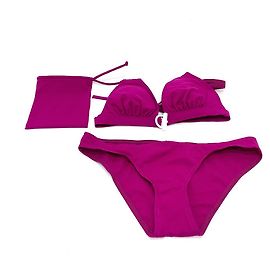 Hermès [Gebraucht] Hermes BAIN Bademode Bikinitops Lila