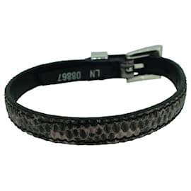 Prada-[Used] PRADA Prada bracelet bracelet bracelet leather leather lizard black x pink size M-Black,Pink