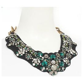 [Usato] Prada / Prada Collana Crash Bijou Accessori per catena Nero / Verde / Trasparente ecc. [Gioielli di marca da donna verdi] Nero Verde