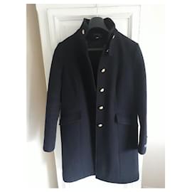Autre Marque-Cappotto di lana francese/cappotto -Dalmard Marine- Perfette condizioni-Blu navy