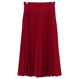 Red Valentino Falda midi plisada roja de Valentino Roja